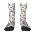 thumbnail image 1 of Uemuo Vintage Butterflies Pattern Women's Crew Socks, Soft Durable Breathable Moisture-Wicking with Odor Control Cotton socks, 1 of 9