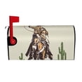 thumbnail image 1 of Uemuo Vintage Cowboy Riding Horse Pattern Mailbox Covers Magnetic Standard Mailbox Covers Holiday Mailbox Wraps for Christmas Garden Yard Home Outdoor Decor-21x18 in, 1 of 8