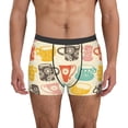thumbnail image 1 of Uemuo Vintage Cup Pattern Men's Boxer Briefs,Trunk Anti-Chafing,Comfortable, Durable, and Stylish Underwear-Small, 1 of 9