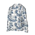 thumbnail image 1 of Uemuo Vintage Floral 1 Pattern Women's Full Zip UPF 50+ Sun Protection Hoodie Jacket Long Sleeve Sun Shirt Hiking Outdoor Performance with Pockets-3X-Large, 1 of 9