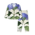 thumbnail image 1 of Uemuo Vintage Flower Pattern Womens Pajama Sets,PJ Set for Women,Pajamas for Women Logo,Long Sleeve Pajama Set for Women,Soft Long Sleeve Top With Pants-Small, 1 of 9