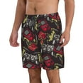 thumbnail image 1 of Uemuo Vintage Gaming Pattern Men's Swim Trunks Hawaiian Beach Bathing Suit Swimsuits Beach Quick-Dry Shorts with Pockets-Large, 1 of 9