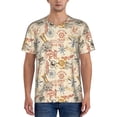 thumbnail image 1 of Uemuo Vintage Nautical Print Mens Polo Shirts Baseball T-shirt Performance Short Sleeve Golf Shirt Moisture Wicking Athletic Casual Collared T-Shirt-3X-Large, 1 of 7