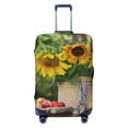 thumbnail image 1 of Uemuo Vintage Wooden Bucket Printed Washable Luggage Cover - Fashion Suitcase Protector Fits 18-32 Inch Luggage -Medium, 1 of 9