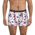 thumbnail image 1 of Uemuo Violets Flowers Pattern Men's Boxer Briefs,Trunk Anti-Chafing,Comfortable, Durable, and Stylish Underwear-Large, 1 of 9