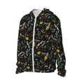 thumbnail image 1 of Uemuo Wasp and Florals Pattern Women's Full Zip UPF 50+ Sun Protection Hoodie Jacket Long Sleeve Sun Shirt Hiking Outdoor Performance with Pockets-X-Large, 1 of 9