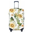 thumbnail image 1 of Uemuo Watercolor Bright Sunflowers Printed Washable Luggage Cover - Fashion Suitcase Protector Fits 18-32 Inch Luggage -Small, 1 of 9