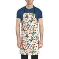 thumbnail image 1 of Uemuo Watercolor Floral With Butterflies Pattern Waterproof Apron Adjustable Dishwasher Apron- Apron for Women Men Heavy Duty Work Apron for Dishwashing Chemical Lab, 1 of 9
