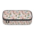 thumbnail image 1 of Uemuo Watercolor Floral With Butterflies Printed Large Pencil Case, Big Capacity Pencil Pouch Stationery Pen Bag, Storage High Capacity Bag Pouch Holder Box Organizer, Marker Pen Case, 1 of 1