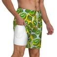 thumbnail image 1 of Uemuo Watercolor Kiwi Fruits Summer Pattern Mens Swim Trunks Quick Dry Board Shorts with Mesh Lining, Stretch Beach Shorts Quick Dry No-Chafing Board Shorts-3X-Large, 1 of 9