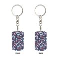 thumbnail image 1 of Uemuo Watercolor Marine Animals Pattern Rectangular Metal Keychain - Durable, Stylish, and Personalized Key Ring for Men and Women,Engraved Keychain,Gift Slim Sturdy Keychain, 1 of 7