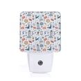 thumbnail image 1 of Uemuo Watercolor Nautical Night Light, Night Lights Plug into Wall, Dusk to Dawn Sensor Warm White Led Night Light 0.5W-UK, 1 of 9