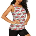 thumbnail image 1 of Uemuo Watercolor Red Truck And Fir Tree Pattern Workout Tank Tops for Women Breathable Moisture-wicking tank top Sleeveless Running Loose Fit Yoga Tops Active Shirts Sports Gym Exercise, 1 of 9