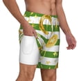 thumbnail image 1 of Uemuo Watercolor St Patrick Day Pattern Mens Swim Trunks Quick Dry Board Shorts with Mesh Lining, Stretch Beach Shorts Quick Dry No-Chafing Board Shorts-Small, 1 of 9