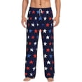 thumbnail image 1 of Uemuo Watercolor Stars1 Pattern Men's Wide Leg Palazzo Lounge Pants with Pockets Light Weight Loose Comfy Casual Pajama Pants-Medium, 1 of 9