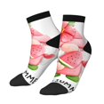 thumbnail image 1 of Uemuo Watercolor Tropical Gnomes Printed Crew Socks, Moisture-Wicking Socks, Athletic Socks for Men Breathable Cushion Socks Casual Sport Socks for Running Traveling, 1 of 6