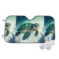 thumbnail image 1 of Uemuo Watercolor Turtle1 Pattern Accordion Car Windshield Sun Shade, Foldable Reflective Sun Visor for Car, Reflector Windshield Sunshade-, 1 of 7