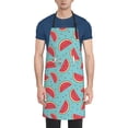 thumbnail image 1 of Uemuo Watermelon Pattern Waterproof Apron Adjustable Dishwasher Apron- Apron for Women Men Heavy Duty Work Apron for Dishwashing Chemical Lab, 1 of 1
