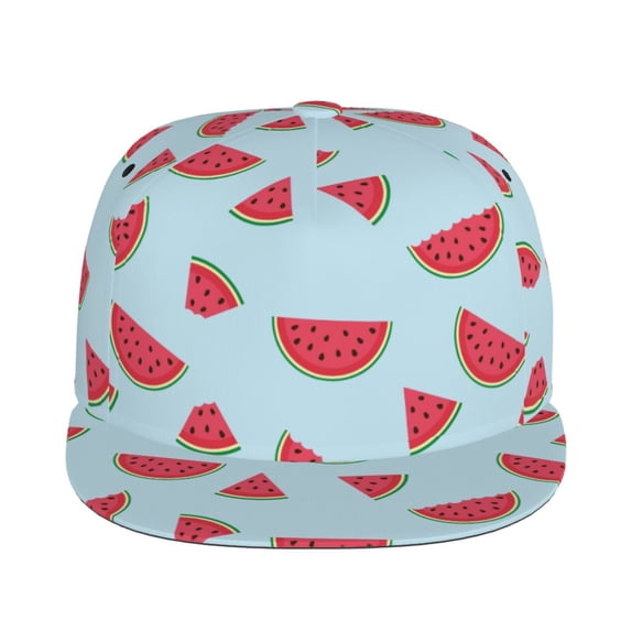 Uemuo Watermelon Pattern Women's Baseball Cap,Straight Brim Hat,Golf Dad Hat,Travel Hat,Sun Protection Cap,Everyday Accessory