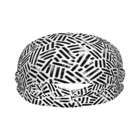 Uemuo Weave Geometric Printed Sports Headbands for Men Women,Moisture Wicking Workout Headband, Sweatband Headbands,Non-slip Workout Gym Yoga Headband