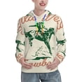 thumbnail image 1 of Uemuo West Cowboys Pattern Women's Hoodie with Eye-catching Drawstrings- Casual Pullover Hoodie with Kangaroo Pocket, Stylish Hooded Sweatshirt-Small, 1 of 7