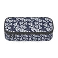 thumbnail image 1 of Uemuo White Leaves Printed Large Pencil Case, Big Capacity Pencil Pouch Stationery Pen Bag, Storage High Capacity Bag Pouch Holder Box Organizer, Marker Pen Case, 1 of 1