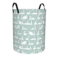 thumbnail image 1 of Uemuo White Swan Pattern Circular Laundry Hamper Basket with handles,Collapsible laundry basket,Large capacity laundry hamper,Laundry Organizer-Medium, 1 of 8