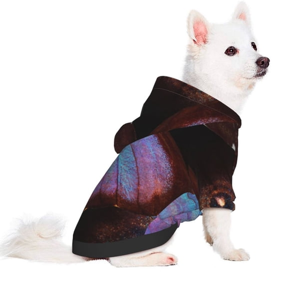 Uemuo Wings Of A Butterfly for Winter Dog Hoodie Sweatshirts with Pockets Warm Dog Clothes for Small Dogs Chihuahua-Small