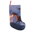 thumbnail image 1 of Uemuo Winter Fire Dragon Print Christmas Stockings, 18inch Xmas Hanging Stocking Decorations for Christmas Party Family Decor, 1 of 7