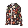 thumbnail image 1 of Uemuo Winter Holiday Christmas Pattern Women's Full Zip UPF 50+ Sun Protection Hoodie Jacket Long Sleeve Sun Shirt Hiking Outdoor Performance with Pockets-X-Large, 1 of 9
