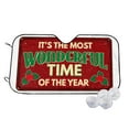 thumbnail image 1 of Uemuo It's The Most Wonderful Time Of The Year Pattern Accordion Car Windshield Sun Shade, Foldable Reflective Sun Visor for Car, Reflector Windshield Sunshade-, 1 of 7