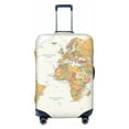 thumbnail image 1 of Uemuo World Map 1 Printed Washable Luggage Cover - Fashion Suitcase Protector Fits 18-32 Inch Luggage -Medium, 1 of 9