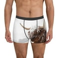 thumbnail image 1 of Uemuo Yak Pattern Men's Boxer Briefs,Trunk Anti-Chafing,Comfortable, Durable, and Stylish Underwear-Small, 1 of 9