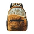 thumbnail image 1 of Uemuo Yak Printed Student Durable Water-resistant Backpack,Travel Backpack,Outdoor Activities Backpack, Laptop Backpack, Multi-compartment Backpack, 1 of 5