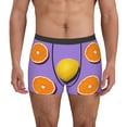 thumbnail image 1 of Uemuo Yellow Lemon And Orange Pattern Men's Boxer Briefs,Trunk Anti-Chafing,Comfortable, Durable, and Stylish Underwear-Medium, 1 of 9