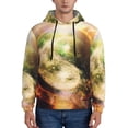 thumbnail image 1 of Uemuo Yin Yang 1 Pattern Men's Hoodie - Casual Pullover Hoodie with Kangaroo Pocket, Stylish Hooded Sweatshirt for Everyday Wear-XX-Large, 1 of 7