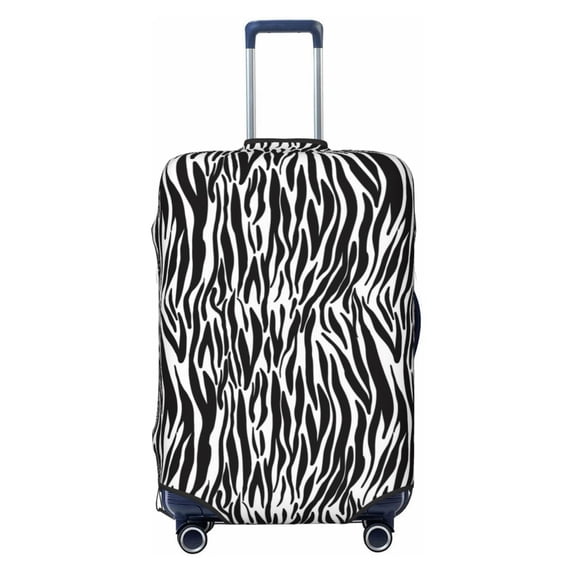 Uemuo Zebra Printed Washable Luggage Cover - Fashion Suitcase Protector Fits 18-32 Inch Luggage -X-Large
