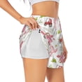 thumbnail image 1 of Uemuo a cow and a pig Pattern Women's Athletic Shorts High Waisted Running Shorts with Liner Pockets Gym Elastic Workout Shorts-XX-Large, 1 of 7