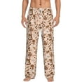 thumbnail image 1 of Uemuo coffee tea pots Pattern Men's Wide Leg Palazzo Lounge Pants with Pockets Light Weight Loose Comfy Casual Pajama Pants-Large, 1 of 9