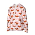 thumbnail image 1 of Uemuo cute fox pink Pattern Women's Full Zip UPF 50+ Sun Protection Hoodie Jacket Long Sleeve Sun Shirt Hiking Outdoor Performance with Pockets-Large, 1 of 9