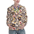 thumbnail image 1 of Uemuo lips record rock Skull Pattern Women's Hoodie with Eye-catching Drawstrings- Casual Pullover Hoodie with Kangaroo Pocket, Stylish Hooded Sweatshirt-Medium, 1 of 7