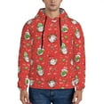 thumbnail image 1 of Uemuo merry Christmas gnome Pattern Men's Hoodie - Casual Pullover Hoodie with Kangaroo Pocket, Stylish Hooded Sweatshirt for Everyday Wear-4X-Large, 1 of 7