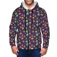thumbnail image 1 of Uemuo mushroom color Skull for Men's Fashion Full-zip Hoodies & Sweatshirts with Kangaroo Pocket, Zip-up Hooded Sweatshirt, Moisture Wicking & Breathable-X-Large, 1 of 5