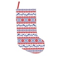 thumbnail image 1 of Uemuo red blue Snow Mountain Print Christmas Stockings, 18inch Xmas Hanging Stocking Decorations for Christmas Party Family Decor, 1 of 7