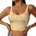 thumbnail image 1 of Uemuo taco tortilla Pattern Women's Sports Bra - High Impact Support, Breathable, and Comfortable Athletic Bra for Running, Yoga, and Workouts-Large, 1 of 8