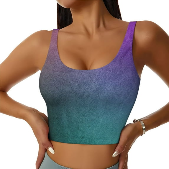 Uemuo vintage dark paint Pattern Women's Sports Bra - High Impact Support, Breathable, and Comfortable Athletic Bra for Running, Yoga, and Workouts-XX-Large
