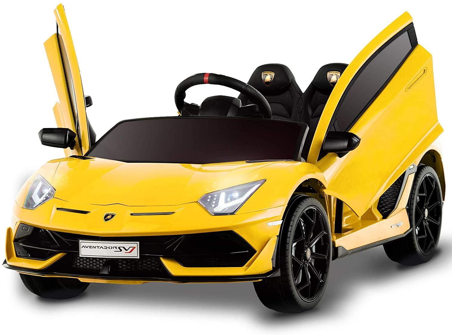 12V Lamborghini Aventador SVJ Kids Ride On Sports Car Remote Gucci