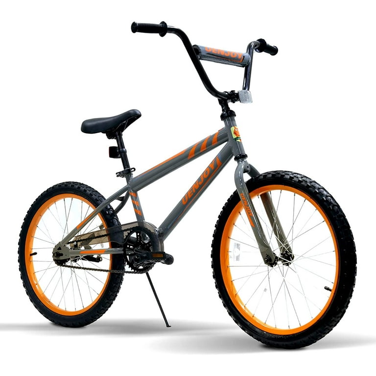 Uenjoy 20 Kids Bike with Detachable Training Wheels Capacity Weight 176 Pounds Adjustable PU Seat Cute Owl Pattern Best Gift for 8 14 Years Old Boys Girls Easy to Assemble Gray Walmart