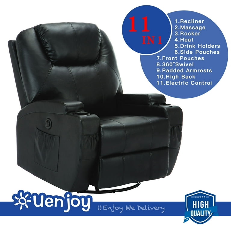 Uenjoy Electric Massage Chair Rocker Recliner Sofa Body Electric