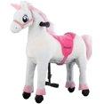 thumbnail image 1 of Uenjoy Kids Riding Horse Unicorn for Kids Plush Ride ons Toy White, 1 of 8